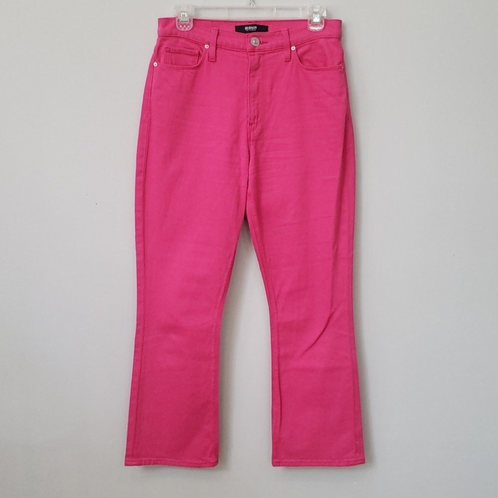 Hudson Jeans Womens 26 Pink High Rise Ankle Flare Boot Cut Denim Coastal Cowgirl